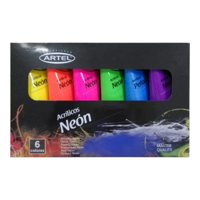 ACRILICOS ARTEL - SET NEON 6 COLORES X 22ML2