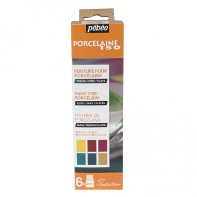 SET PEBEO PORCELANA Iniciación 2 - 6 colores x 20 ml