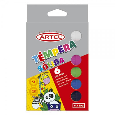 TEMPERAS SOLIDA ARTEL - 6 COLORES1