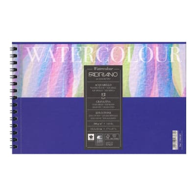 CROQUERA ACUARELA FABRIANO - 13.5 X21 CM 25%ALGODÓN1