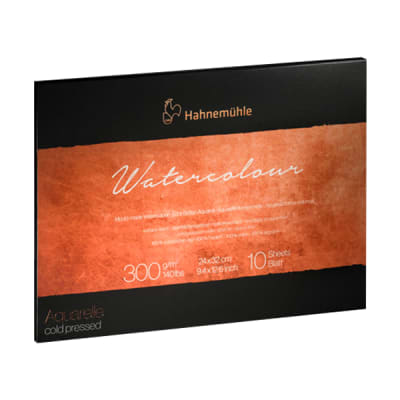 BLOCK ACUARELA HAHNEMUHLE 100 %ALGODON, 24x32 cm , 300 Grano Fino 10hjs1