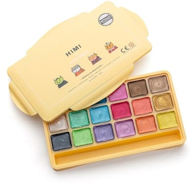 SET GOUACHE MIYA - 18 colores metálicos- Edición especial - Aliens Frens3