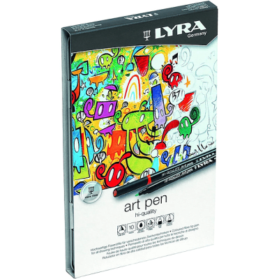 MARCADORES LYRA ART PEN 10 COLORES1