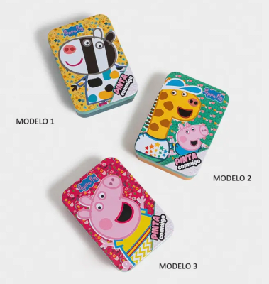 Lata Coleccionable Pinta Conmigo - Peppa Pig Variedad de Diseños1