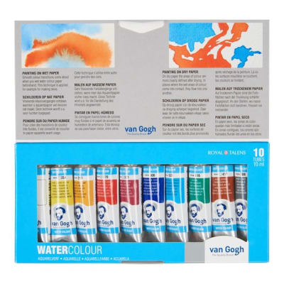 SET ACUARELAS VAN GOGH - 10 COLORES X10 ML