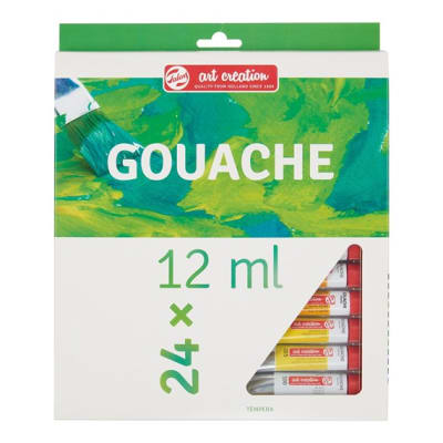 GOUACHE ART CREATION -SET 24 COLORES X12ML1