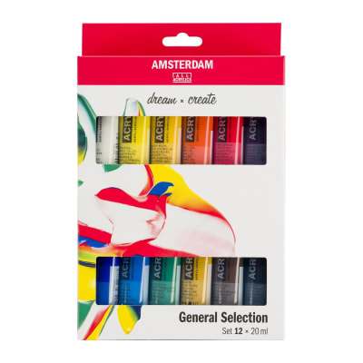 ACRILICOS AMSTERDAM STANDARD SERIES - SET GENERAL SELETION 12 X 20ML1
