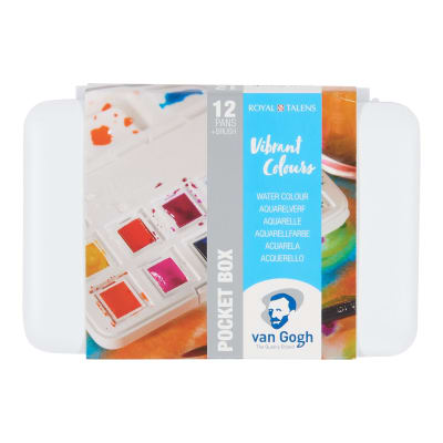 SET ACUARELAS VAN GOGH - COLORES VIBRANTES 12 1/2 PASTILLAS