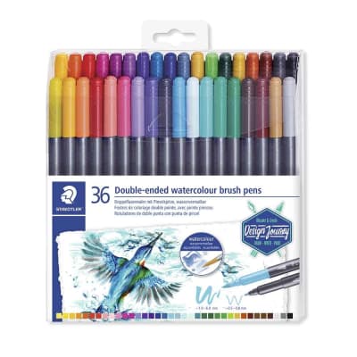 BRUSH PEN STAEDTLER DUO ACUARABLES 36 COLORES1