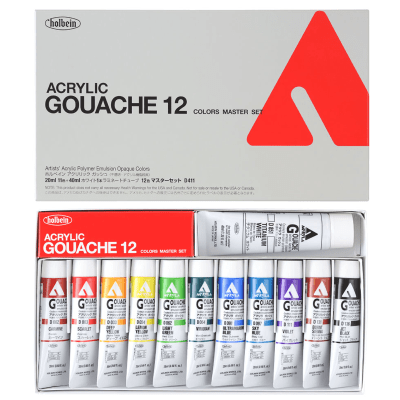 SET GOUACHE ACRILYC Master Set 12 unidades1