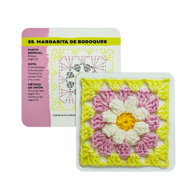 CAJA GRANNY SQUARE Mezcla y Combina: 50 Diseños Para Crear B