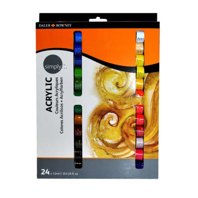 ACRÍLICOS DALER ROWNEY SIMPLY - SET 24 COLORES X12ML1