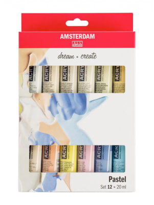 SET ACRILICOS AMSTERDAM - SET PASTEL 12 X20 ML3