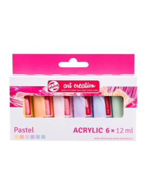 Set Acrílicos Art Creation 6X12ml Pasteles