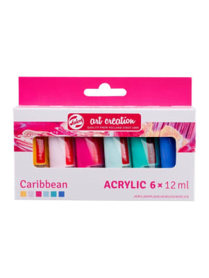 Set Acrílicos Art Creation 6X12ml Caribe