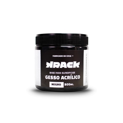 GESSO ACRÍLICO KRACK 500 ML NEGRO