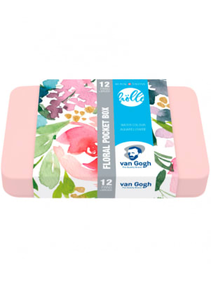 SET ACUARELAS VAN GOGH -SET FRAU Hölle FLORAL 12 1/2 PASTILLAS3