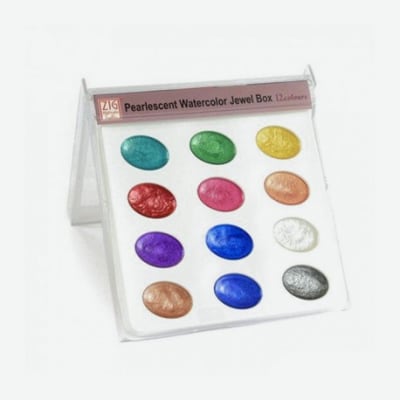 ACUARELAS KURETAKE JEWEL BOX - 12 COLORES PERLESCENTES1