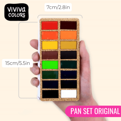 ACUARELAS VIVIVA - PAN SET ORIGINAL (CORCHO)1