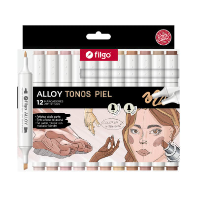 MARCADORES FILGO Alloy Set 12 Tonos - Tonos Piel3