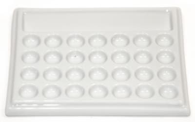 PALETA MEZCLADORA DE PORCELANA AMI - RECTANGULAR GRANDE 29 ESPACIOS1