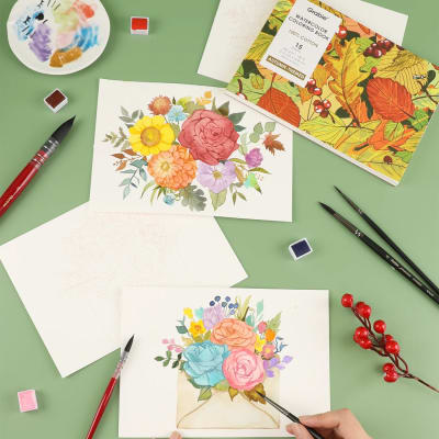 Libro para colorear de acuarela 15 hojas 300GSM Tematica Otoño