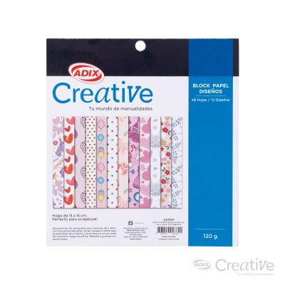 BLOCK PAPEL DISEÑOS ADIX CREATIVE - SWEET GIRL 48 HOJAS1