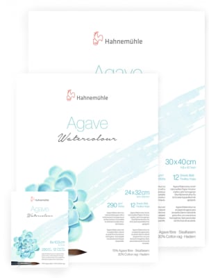 BLOCK ACUARELA HAHNEMUHLE AGAVE 290 GRS 12 HOJAS - VARIEDAD DE TAMAÑOS3