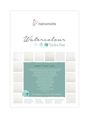 BLOCK HAHNEMÜHLE Watercolour Selection- 14 hojas  Algodón 17x24 cm