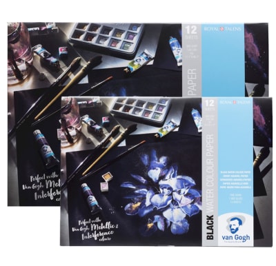 BLOCK VAN GOGH HOJA NEGRA - TAMAÑO A3 Y A41