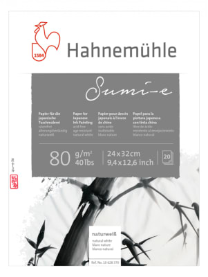 BLOCK HAHNEMUHLE SUMI-E 24X32CM 80 GRMS 20 HOJAS