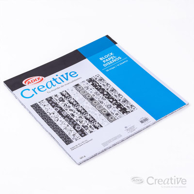 PAPEL IMPRESO BLANCO Y NEGRO ADIX CREATIVE 30X30 CM1