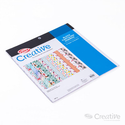 BLOCK CARTULINA DISEÑOS ADIX CREATIVE - TROPICAL 24 HOJAS 30X30 CM1