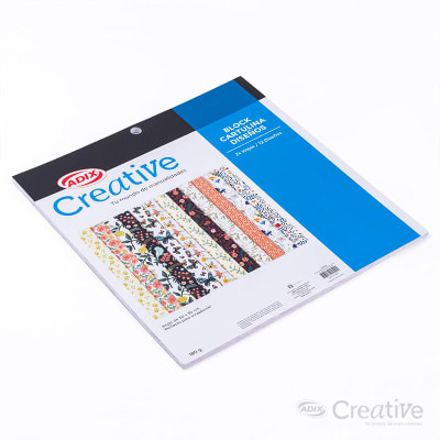 BLOCK CARTULINA DISEÑOS ADIX CREATIVE - GARDEN 24 HOJAS 30X30 CM1