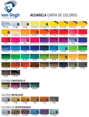 ACUARELAS EN TUBO VAN GOGH 10 ML - 72 colores