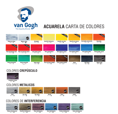 ACUARELA EN PASTILLAS VAN GOGH 1/2 - 40 colores por unidad