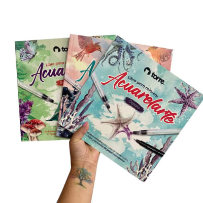 Colección Acuarelarte - Libros para colorear Torre1