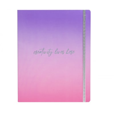 CUADERNO MOOVING Tapa Flex Degrade 80 hjs crema 10x24 cm1