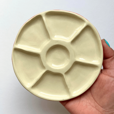 MEZCLADOR REDONDO Cerámica de CATACERAMICA - color Sandía1