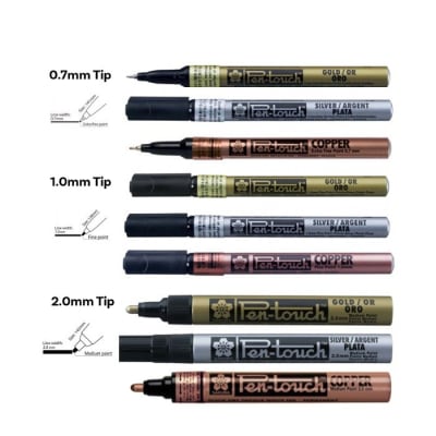 MARCADORES PERMANENTE SAKURA - PEN TOUCH - Variedad de medidas