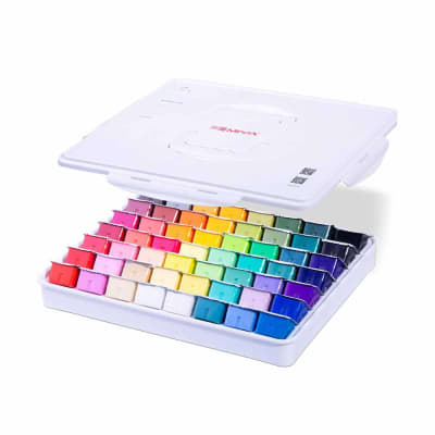 SET GOUACHE MIYA HIMI - 56 Colores clásicos caja blanca1
