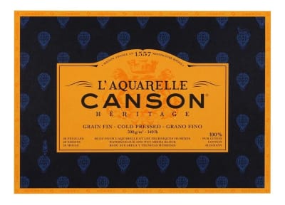 BLOCK ACURELA CANSON HERITAGE GRANO FINO 23x31 cm 100 ALGODÓN1