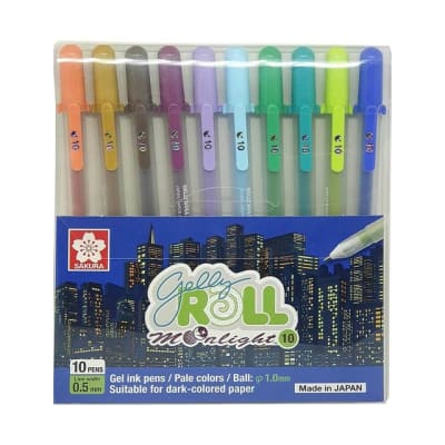 LAPIZ GEL SAKURA MOONLIGHT EARTH - 10 COLORES1