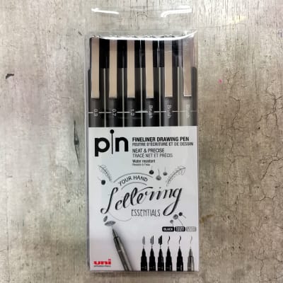 SET UNI-PIN 6 Tiralineas Essential Lettering1