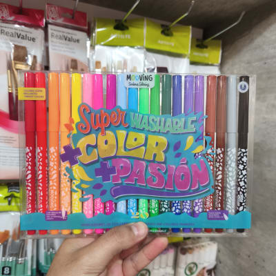 SET MARCADORES MOOVING 20 Colores Super Washable