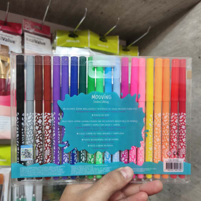SET MARCADORES MOOVING 20 Colores Super Washable