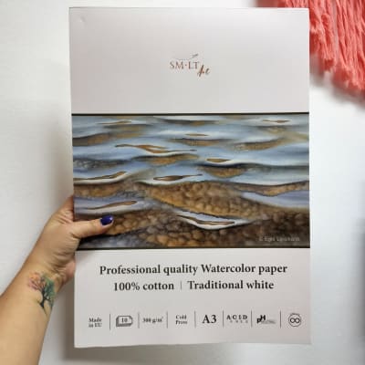 BLOCK ACUARELA SMLT PROFESIONAL A3 100% ALGODÓN1