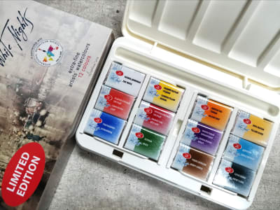 SET ACUARELAS WHITE NIGHTS - SET IWS 12 COLORES 1/12