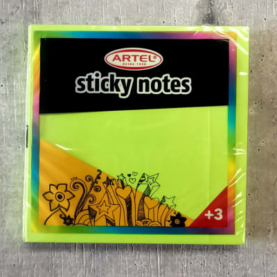 NOTAS ADHESIVAS ARTEL VERDE NEON1