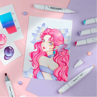 MARCADORES OHUHU Kaala B - Pincel y Biselada 60 Colores